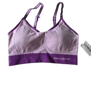 Skechers Sports Bra Purple Size Mediun